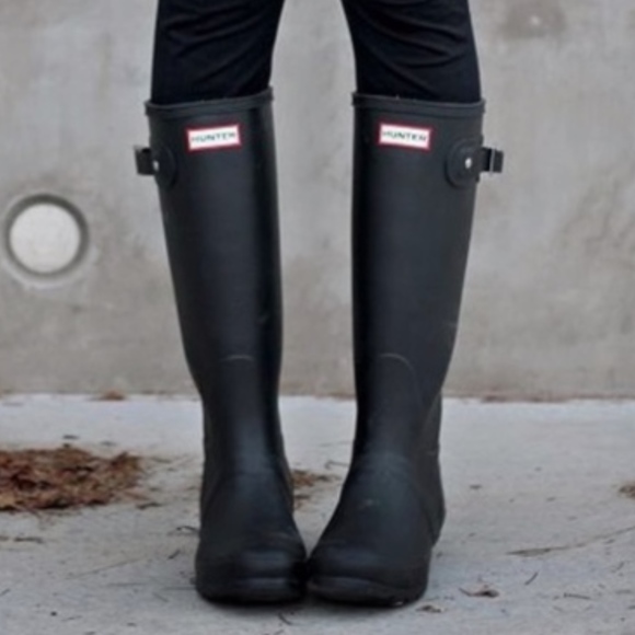 Hunter | Shoes | Hunter Womens Original Tall Rain Boots Black | Poshmark